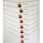 COLLIER CN10 TÉLÉCABINE OR (16 MODELES) - 01 COU EN BOIS N25