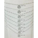 COLLIER CN11 MONTAGNE ARGENT (16 MODELES) - 01 COU EN BOIS N25