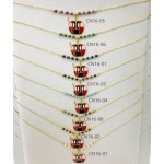 COLLIER CN16 TÉLÉCABINE OR (16 MODELES) - 01 COU EN BOIS N25