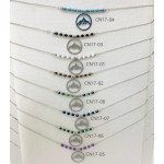 COLLIER CN17 MONTAGNE ARGENT (16 MODELES) - 01 COU EN BOIS N25