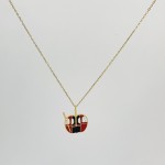 COLLIER CN13 TÉLÉCABINE OR (20 MODÈLES) - 01 COU EN BOIS N25