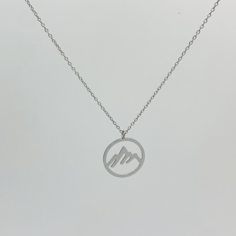 COLLIER CN12 MONTAGNE ARGENT (20 modèles) - 01 COU EN BOIS N25