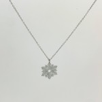COLLIER CN14 FLOCON ARGENT (20 MODELES) - 02 COU EN BOIS N25